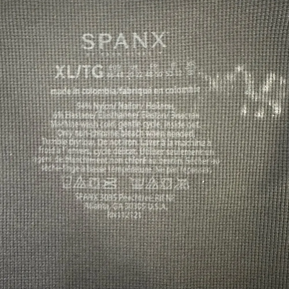 Spanx Womens XL Look At Me Now Seamless Leggings Geometric Gray - Picture 8 of 8